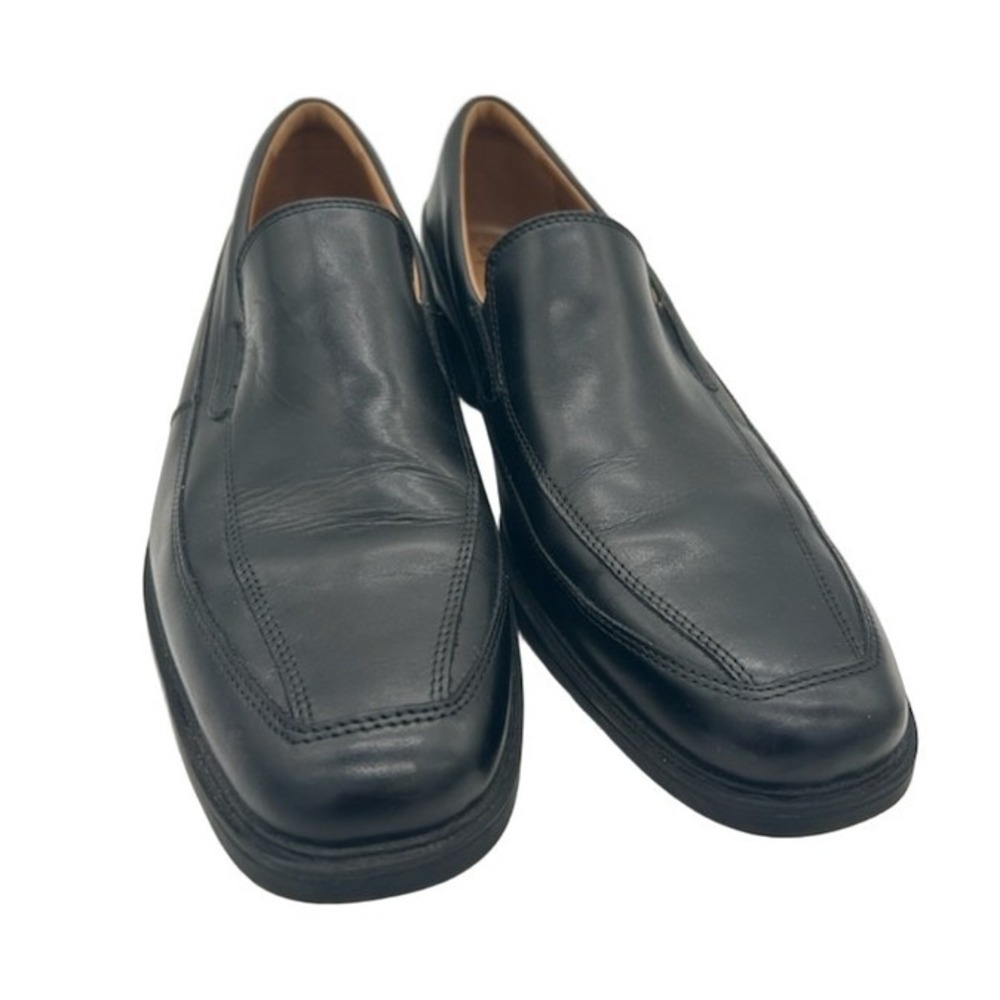 Clarks Collection Loafers Men's Size 11 M Black Leather Bicycle Toe Slip On Shoe